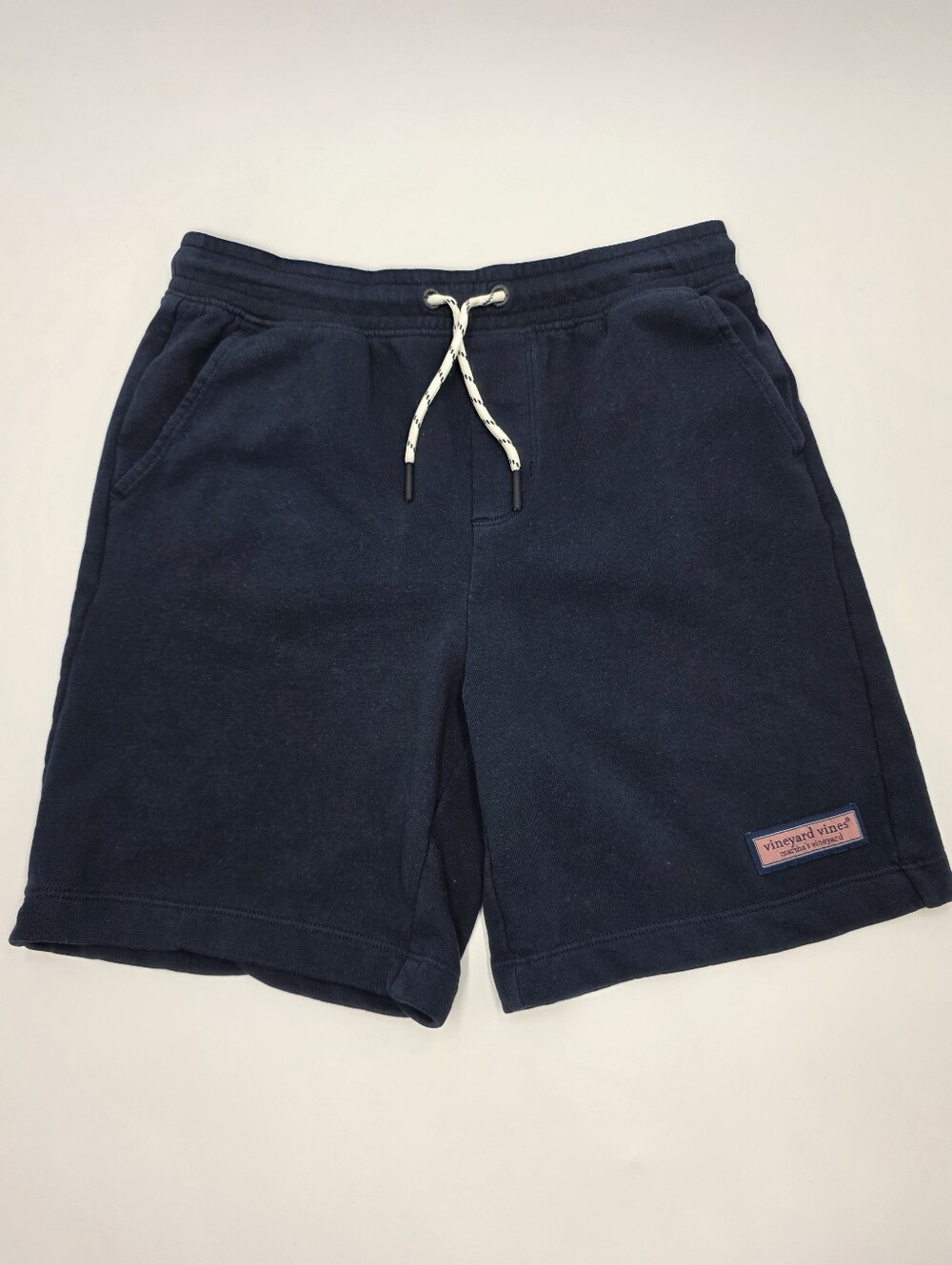 Vineyard Vines boys' navy sun-washed jetty shorts size M